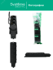 MST4104BK Колодка 4х розетка 2К+З каучуковая 16А/250В IP44 Чёрная MultiSet Systeme Electric 