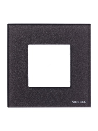 N2271 CC Zenit Рамка 1 пост 2 модуля стекло кофейное ABB  2CLA227100N3701