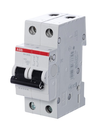 SH202L C32 Выключатель автоматический двухполюсный 32А С SH202L 4.5кА ABB  2CDS242001R0324