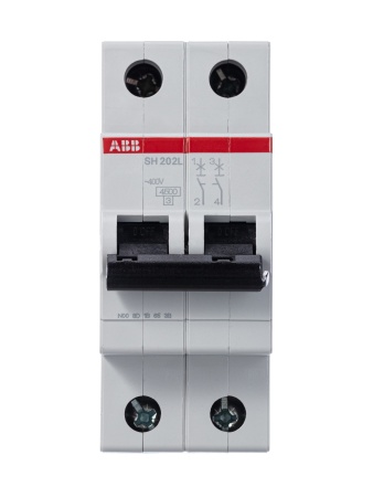 SH202L C32 Выключатель автоматический двухполюсный 32А С SH202L 4.5кА ABB  2CDS242001R0324