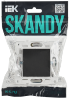 SKANDY Заглушка с суппортом SK-C01G графит IEK SK-PL10-K53