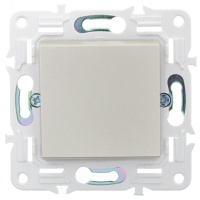 SKANDY Выключатель 1-клавишный 10А SK-V01Sh шампань IEK SK-V10-0-10-K37
