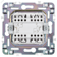 SKANDY Выключатель 2-клавишный проходной с индикацией 10А SK-V10Gr серый IEK SK-V22-1-10-K03
