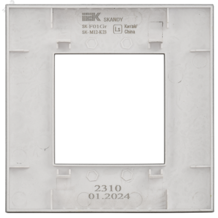 SKANDY Рамка 1-местная SK-F01S серебряный IEK SK-M12-K23