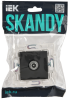 SKANDY Розетка TV проходная SK-A17G графит IEK SK-A10-P-K53