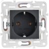 SK-R11-16-K48 SKANDY Розетка с заземлением без защитных шторок 16А SK-R05T титан IEK 