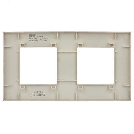 SK-M22-K10 SKANDY Рамка 2-местная SK-F01B бежевый IEK 