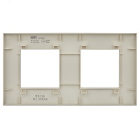 SKANDY Рамка 2-местная SK-F01B бежевый IEK SK-M22-K10