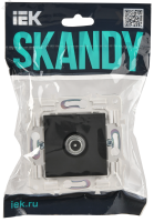 SKANDY Розетка TV проходная SK-A17T титан IEK SK-A10-P-K48