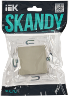 SKANDY Заглушка с суппортом SK-C01B бежевый IEK SK-PL10-K10