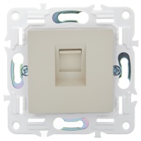 SKANDY Розетка компьютерная RJ45 кат.5E SK-K01B бежевый IEK SK-K10-1-K10