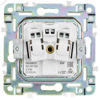 SKANDY Розетка 1-местная с заземлением с защитными шторками и крышкой 16А IP44 SK-R11G графит IEK SK-R16-16-44-K53