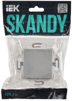 SKANDY Заглушка с суппортом SK-C01S серебряный IEK SK-PL10-K23