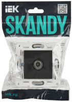 SKANDY Розетка TV оконечная SK-A12T титан IEK SK-A10-O-K48