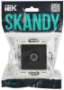 SKANDY Розетка TV оконечная SK-A12T титан IEK SK-A10-O-K48