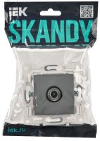 SKANDY Розетка TV оконечная SK-A12Gr серый IEK SK-A10-O-K03