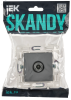 SKANDY Розетка TV оконечная SK-A12Gr серый IEK SK-A10-O-K03