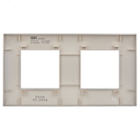 SKANDY Рамка 2-местная SK-F02S серебряный IEK SK-M22-K23