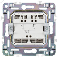 SKANDY Выключатель 2-клавишный 10А SK-V04Gr серый IEK SK-V20-0-10-K03