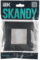 SKANDY Рамка 1-местная SK-F01T титан IEK SK-M12-K48