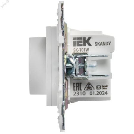 SKANDY Термостат электронный с индикацией SK-T01W арктический белый IEK SK-RT11-K01