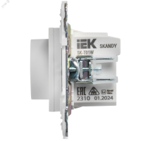 SKANDY Термостат электронный с индикацией SK-T01W арктический белый IEK SK-RT11-K01