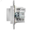 SKANDY Термостат электронный с индикацией SK-T01W арктический белый IEK SK-RT11-K01