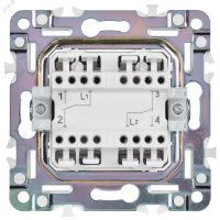 SKANDY Выключатель 2-клавишный проходной 10А SK-V05Gr серый IEK SK-V22-0-10-K03