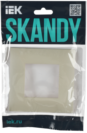 SK-M12-K10 SKANDY Рамка 1-местная SK-F01B бежевый IEK 