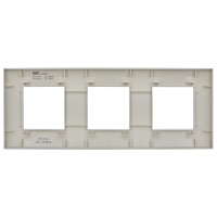 SKANDY Рамка 3-местная SK-F03S серебряный IEK SK-M32-K23