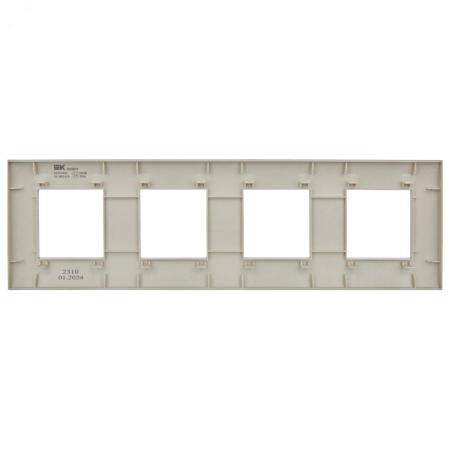 SK-M42-K10 SKANDY Рамка 4-местная SK-F01B бежевый IEK 