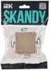 SKANDY Заглушка с суппортом SK-C01Sa песочный IEK SK-PL10-K98