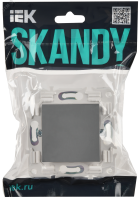 SKANDY Заглушка с суппортом SK-C01Gr серый IEK SK-PL10-K03