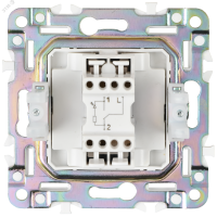 SKANDY Выключатель 1-клавишный проходной 10А SK-V02Gr серый IEK SK-V12-0-10-K03