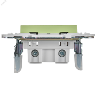 SKANDY Розетка без заземления без защитных шторок 10А SK-R02G мятный IEK SK-R10-10-K06