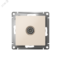 Розетка ATLASDESIGN TV оконечная 1DB механизм бежевый Systeme Electric ATN000291
