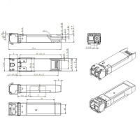 Модуль SFP+ WDM, дальность до 20км (12dB), 1270нм SNR SNR-SFP+W73-20
