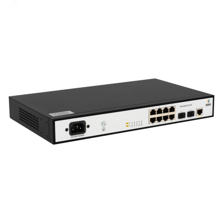 Коммутатор управляемый L2 PoE 8 портов RJ45 10/100/1000 Мб/с, 2хSFP, 124 Вт -S2985G-8T-POE SNR SNR-S2985G-8T-POE