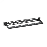 Патч-панель наборная 19'' 1U под 48 модулей Keystone. UTP DKC RNKPP48E1