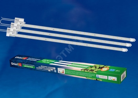 ULY-P91-20W/SPFR/K IP65 AC220V CLEAR KIT03 Светильник для растений светодиодный линейный, 1200мм. Спектр для фотосинтеза. В составе набора из 3-х штук. TM Uniel ULY-P91-0003 UL-00003851
