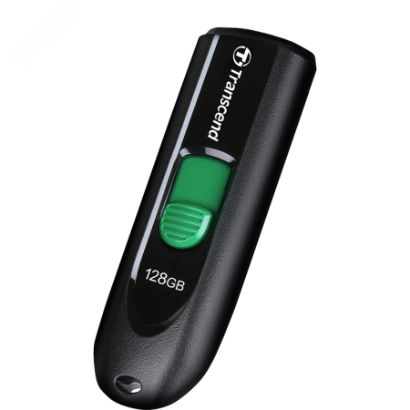 TS128GJF790C Флеш накопитель 128GB JetFlash 790С, USB 3.2 Gen 1, выдвижной, черный, синий Transcend  1000639342
