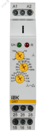 Реле пуска звезда/треугольник ORT.12-230 В AC/DC ONI ORT-ST-ACDC12-240V