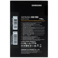 Накопитель SSD M.2 2280 1TB 980, NVMe, 3D NAND TLC, 3500/3500 Мб/с Samsung MZ-V8V1T0BW 77639