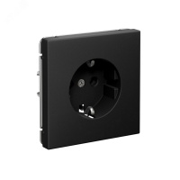 ARTGALLERY РОЗЕТКА с заземлением, 16А, механизм, быстрозажимные клеммы, карбон Systeme Electric GAL001043S SE (Потенциал)