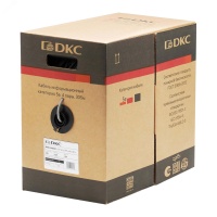 Витая пара U/UTP 4 пары CAT 5E нг(А)-LSLTx серый коробка 305м DKC RN5EUUK03GY