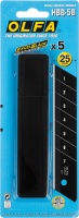 Лезвия сегментированные EXCEL BLACK 25х126х0.7 мм 5 шт., OLFA OL-HBB-5B