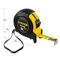 Рулетка измерительная 5м х 19мм STAYER 34025-05_z01 ЗУБР