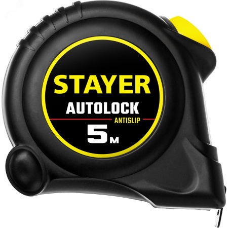 2-34126-05-19_z02 Рулетка измерительная AutoLock 5м х 19мм STAYER 