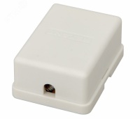 Розетка телефонная внешняя, 2 порта UTP, RJ-14    (6P4C), CAT 3 (50шт/уп) REXANT 03-0002