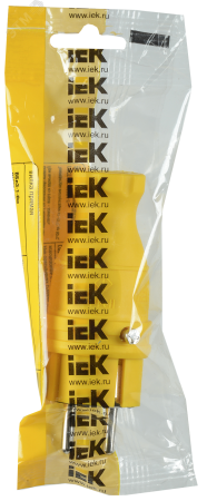 PKR01-016-2-K05 ВБп3-1-0м Вилка прямая ОМЕГА IP44 желтая IEK 